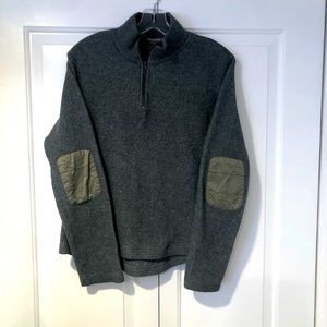 Gap Men’s Fleece Gray 3/4 Zip Pullover - Size Large